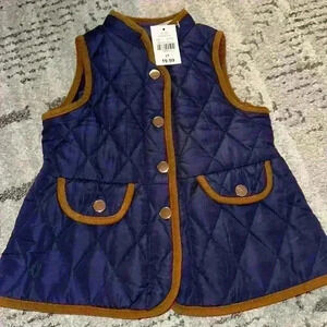 Cracker Barrel Toddler Girl Puffer Vest BNWT‎ Size 2t